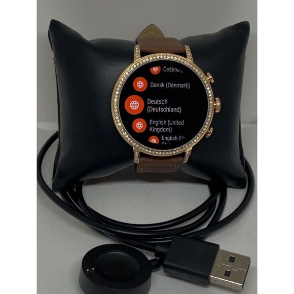 Fossil Gen 4 Authentic Digital Dial Smart Watch Custom Band FTW6011 QT770 - Picture 1 of 12